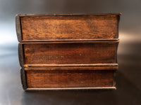 Vintage Tantalus Stacked Books Hidden Bar Decanter Set Cocktail & Barware Tool Sets