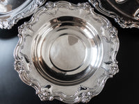 Vintage Silverplate Meat Tray And Veg Bowls Chantilly By Gorham Set Of 3 Serving Platters