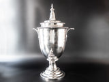 Large Antique Silver Plate Coffee Urn Insulated Dispenser Tea Urn Reed And Barton Tea Cups & Sets