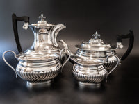 English Sheffield Silverplate Tea Set Coffee Service Coffee & Tea Sets