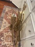 XL Vintage Brass Fireplace Screen Fireplace Fan