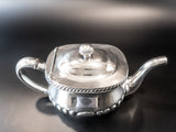 Large Silver Soldered US Navy Teapot WWII Officer's Mess USN Teapots