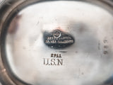 Large Silver Soldered US Navy Teapot WWII Officer's Mess USN Teapots