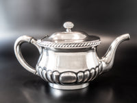 Large Silver Soldered US Navy Teapot WWII Officer's Mess USN Teapots