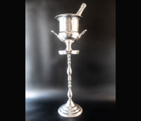 Vintage Silverplate Champagne Ice Bucket Stand Chiller Ice Buckets