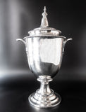Large Antique Silver Plate Coffee Urn Insulated Dispenser Tea Urn Reed And Barton Tea Cups & Sets