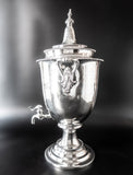 Large Antique Silver Plate Coffee Urn Insulated Dispenser Tea Urn Reed And Barton Tea Cups & Sets