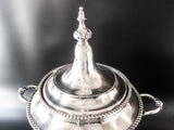 Large Antique Silver Plate Coffee Urn Insulated Dispenser Tea Urn Reed And Barton Tea Cups & Sets