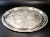 Antique XL Silver Plate Serving Tray Circa 1870 Trays & Platters