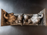 Monkey Bookends Bronze Tone Bookends
