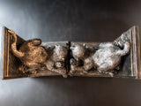 Monkey Bookends Bronze Tone Bookends