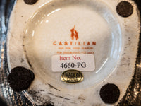 Large Castilian Imports Silver Shell Porcelain Oyster Shell Sea Shell Decorative Bowls
