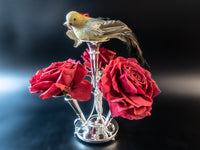 Vintage Silver Plate Epergne Vase Trumpet Style With Scrolls Vases
