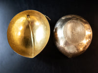 Vintage Brass Peach Lidded Trinket Box Decorative Trays