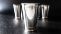 Vintage Pewter Mint Julep Style Cups Tumblers Set Of 8 Kitchen & Dining