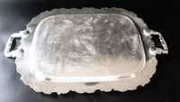 Antique Silver Plate Serving Tray Sheffield Reproduction Henry Birks And Sons Trays