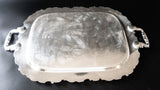 Antique Silver Plate Serving Tray Sheffield Reproduction Henry Birks And Sons Trays
