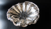 Antique Silver Plate Bride Basket With Applied Detailing Decorative Trays