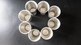 Vintage Pewter Mint Julep Style Cups Tumblers Set Of 8 Kitchen & Dining