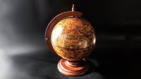 Vintage Tantalus Globe Hidden Bar Table Top Bar 16th Century Map Italian Barware
