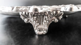 Vintage Silver Plate King Francis Footed Meat Platter With Well Reed And Barton Trays