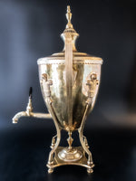 Vintage Mottahedeh Brass Coffee Urn Tea Water Dispenser Art Deco Style Tea Sets