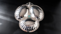 Baroque By Wallace Silver Plate 3 Part Handled Plated Bon Bon Bowl Serving Trays