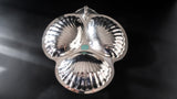 Baroque By Wallace Silver Plate 3 Part Handled Plated Bon Bon Bowl Serving Trays