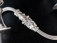Vintage Silver Plate Candelabra Pair Convertible Candle Holder Arms Candlestick Holders