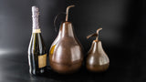 Pair Of Large Bronze Tone Pear Sculptures