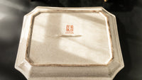 Vintage Large Hand Painted Porcelain and Bronze Platter Tray Decorative Trays