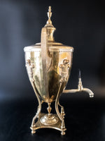 Vintage Mottahedeh Brass Coffee Urn Tea Water Dispenser Art Deco Style Tea Sets