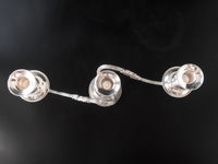 Vintage Silver Plate Candelabra Pair Convertible Candle Holder Arms Candlestick Holders