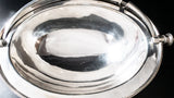 Antique Silverplate Oval Roll Top Vegetable Bowl Henry Wilkinson Bowls