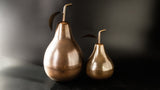 Pair Of Large Bronze Tone Pear Sculptures