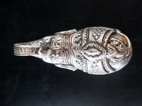 Antique Cambodian Silver Betel Box Khmer Elephant T90 Repousse