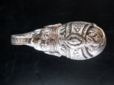 Antique Cambodian Silver Betel Box Khmer Elephant T90 Repousse