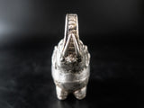 Antique Cambodian Silver Betel Box Khmer Elephant T90 Repousse