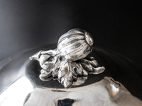 Vintage French Silver Plate Ice Bucket With Lid Melon Finial Ice Buckets
