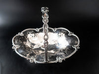 Antique Silver Plate Bride Basket England Hawksworth Eyre & Co Trays & Platters