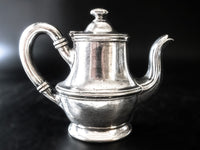 Clinton Cafeteria Restaurant Silver Soldered Teapot San Francisco Advertisements