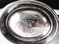 Clinton Cafeteria Restaurant Silver Soldered Teapot San Francisco Advertisements
