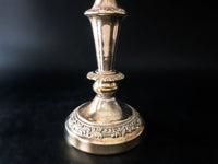 Vintage Gold Tone Candelabra Candle Holder 18" Tall Convertible Candelabras