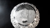 Large Burmese Myanmar Silver Offering Bowl Repousse Vessantara Jataka Art Objects