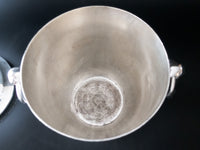 Vintage French Silver Plate Ice Bucket With Lid Melon Finial Ice Buckets