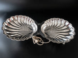 Vintage Electric Silver Plate Shell Shaped Bun Warmer With Koi Fish Finial Dining & Serving
