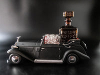Vintage Rolls Royce Decanter Shot Glasses With Music Box Barware