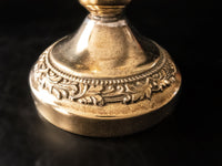 Vintage Gold Tone Candelabra Candle Holder 18" Tall Convertible Candelabras