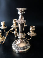 Vintage Gold Tone Candelabra Candle Holder 18" Tall Convertible Candelabras