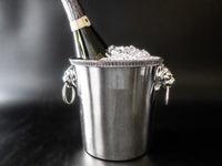 Vintage French Silver Plate Ice Bucket With Lion Head Handles Ice Buckets
